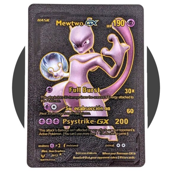 Mewtwo GX 39/73 (YY103), Pokemon Novelty Art Card, Black Foil - Picture 1 of 2